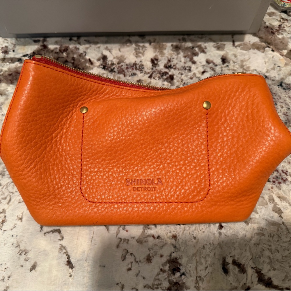 Shinola zipper pouch or cosmetic bag